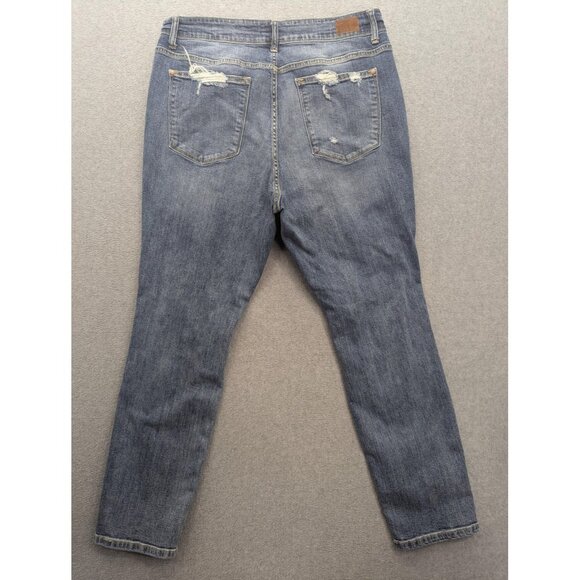 Judy Blue Jeans Womens 16W Boyfriend Fit Distressed Stretch Denim JB8286MD-PL - Picture 11 of 16